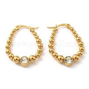 Gold plated Elegant Gold Hoop Earrings